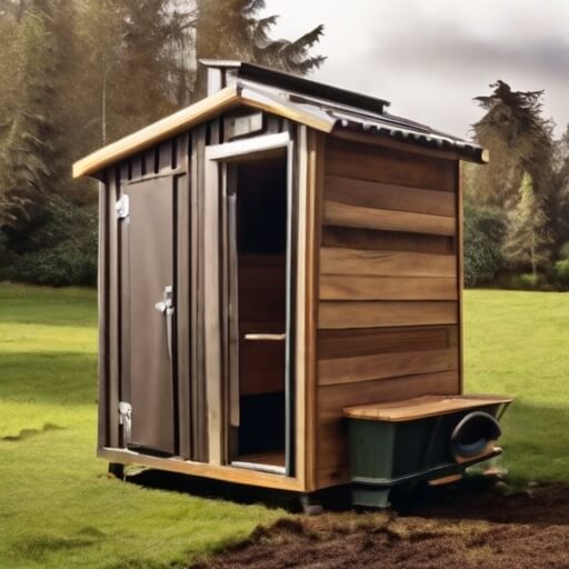 A composting toilet