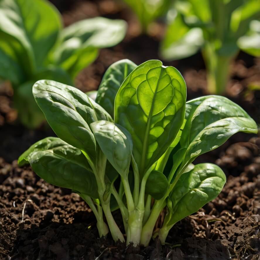 A spinach plant