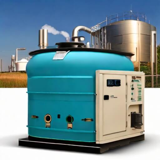 A biogas generator with digester system